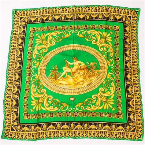 gianni versace foulard green|versace foulard scarf.